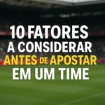 10 Fatores a considerar antes de apostar em um time