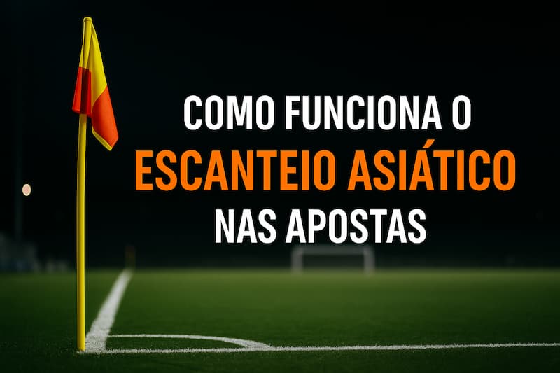 : Bandeira de escanteio com campo de futebol ao fundo sob iluminação noturna. Perfeito para apostas