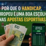 Apostas esportivas com celular na mão e notas de euro em frente à TV