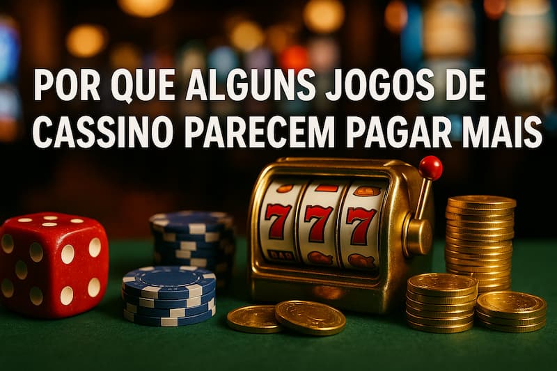 Máquina caça-níquel com moedas e fichas de cassino ao fundo