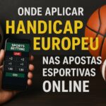 celular com aplicativo de apostas esportivas ao lado de bolas esportivas